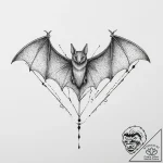 Tattoo sketch bat, tattoo line art, dotwork t… – tattoo sketch (№1757082468_0, 05.09.2025 14:27) — tattoovalue.net