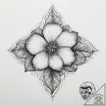 Tattoo sketch periwinkle, ink illustration fo… – tattoo sketch (№1757082667_0, 05.09.2025 14:31) — tattoovalue.net