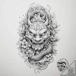 Tattoo sketch soldier with a lock, ink illust… – tattoo sketch (№1757083677_0, 05.09.2025 14:47) — tattoovalue.net