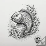 Tattoo sketch puns a crappie that says “i’m a… – tattoo sketch (№1757084081_0, 05.09.2025 14:54) — tattoovalue.net
