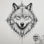 Tattoo sketch узор в виде волка, concept art… – tattoo sketch (№1757088546_0, 05.09.2025 16:09) — tattoovalue.net