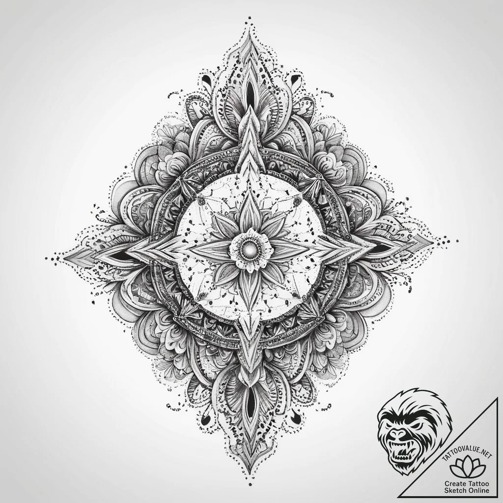 Tattoo sketch cosmic soil, ink illustration f... - tattoo sketch (№1757088751_0, 05.09.2025 16:12) — tattoovalue.net
