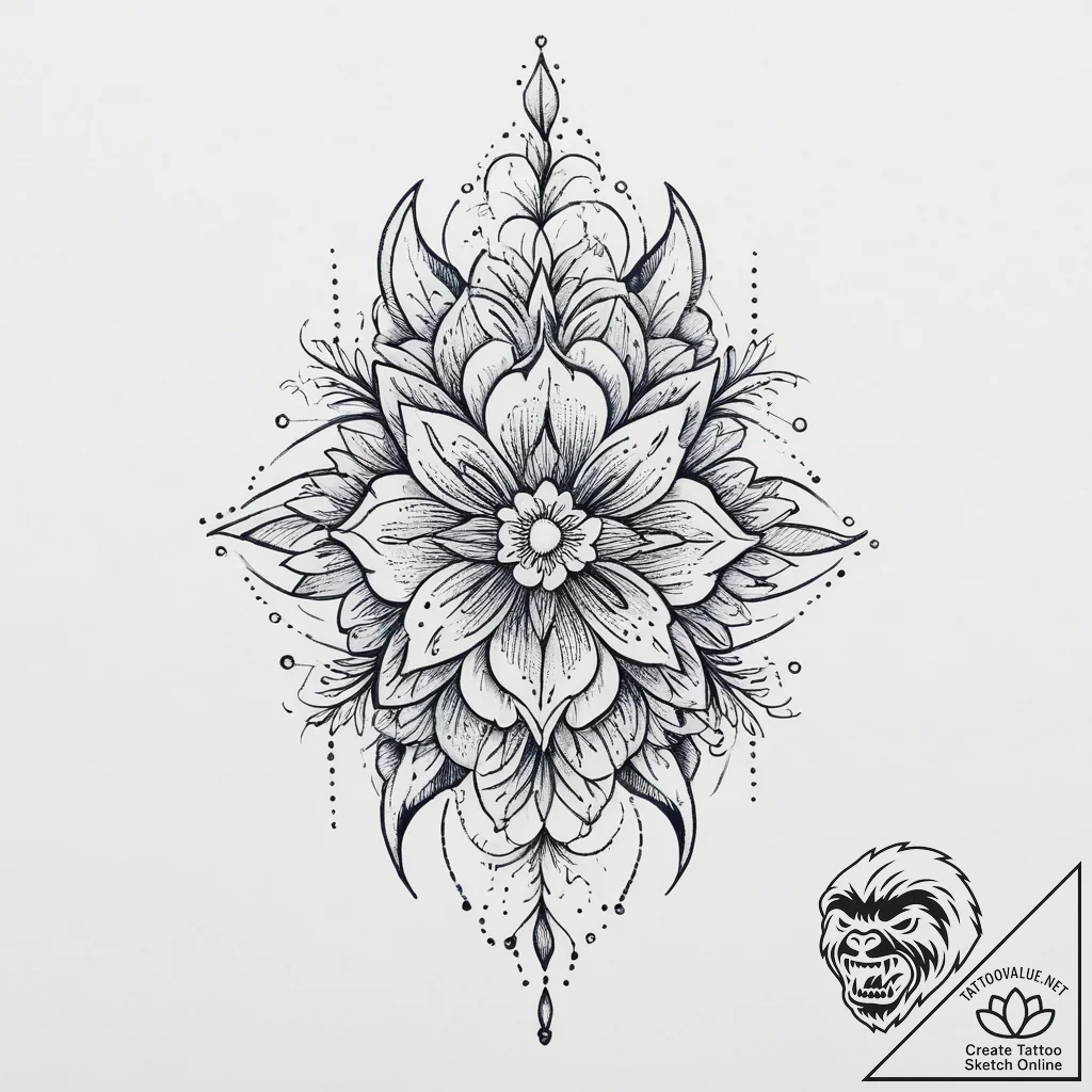 Tattoo sketch blue, tattoo flash sheet design... - tattoo sketch (№1757089149_0, 05.09.2025 16:19) — tattoovalue.net