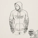 Tattoo sketch sweatsuit with a quote, tattoo… – tattoo sketch (№1757089954_0, 05.09.2025 16:32) — tattoovalue.net