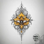 Tattoo sketch yellow – tattoo sketch (№1757090151_0, 05.09.2025 16:35) — tattoovalue.net