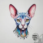 Tattoo sketch sphynx cat, tattoo sketch desig… – tattoo sketch (№1757090956_0, 05.09.2025 16:49) — tattoovalue.net