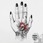 Tattoo sketch nail polish, artistic tattoo sk… – tattoo sketch (№1757092349_0, 05.09.2025 17:12) — tattoovalue.net
