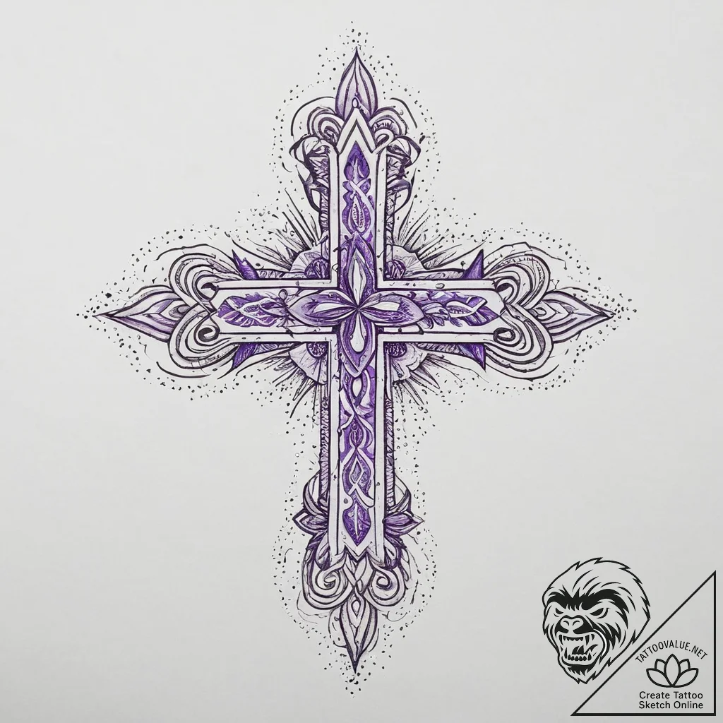 Tattoo sketch purple, tattoo flash sheet desi... - tattoo sketch (№1757092758_0, 05.09.2025 17:19) — tattoovalue.net
