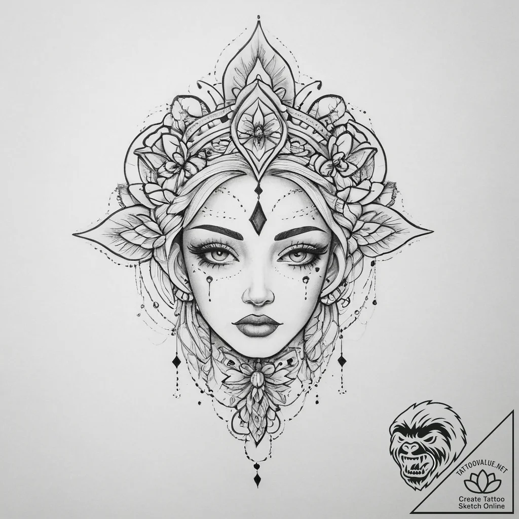 Tattoo sketch empathy - tattoo sketch (№1757092956_0, 05.09.2025 17:22) — tattoovalue.net