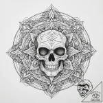Tattoo sketch skull, artistic tattoo sketch,… – tattoo sketch (№1757095773_0, 05.09.2025 18:09) — tattoovalue.net