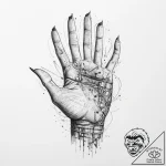 Tattoo sketch painting with an artist’s hand,… – tattoo sketch (№1757095973_0, 05.09.2025 18:12) — tattoovalue.net
