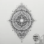 Tattoo sketch cosmic life, concept art for ta… – tattoo sketch (№1757096378_0, 05.09.2025 18:19) — tattoovalue.net