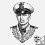 Tattoo sketch soldier with a thread, tattoo l… – tattoo sketch (№1757097390_0, 05.09.2025 18:36) — tattoovalue.net