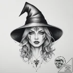 Tattoo sketch witch tattoo, tattoo line art,… – tattoo sketch (№1757098592_0, 05.09.2025 18:56) — tattoovalue.net