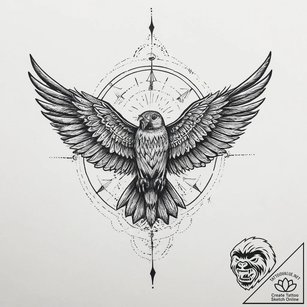 Tattoo sketch flight, tattoo flash sheet desi... - tattoo sketch (№1757099806_0, 05.09.2025 19:16) — tattoovalue.net