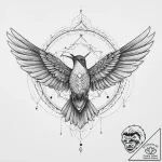 Tattoo sketch hummingbird wing, tattoo flash… – tattoo sketch (№1757100213_0, 05.09.2025 19:23) — tattoovalue.net
