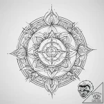 Tattoo sketch hieroglyphic symbol for “sadnes… – tattoo sketch (№1757100417_0, 05.09.2025 19:26) — tattoovalue.net