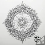 Tattoo sketch cosmic universe, tattoo line ar… – tattoo sketch (№1757106227_0, 05.09.2025 21:03) — tattoovalue.net