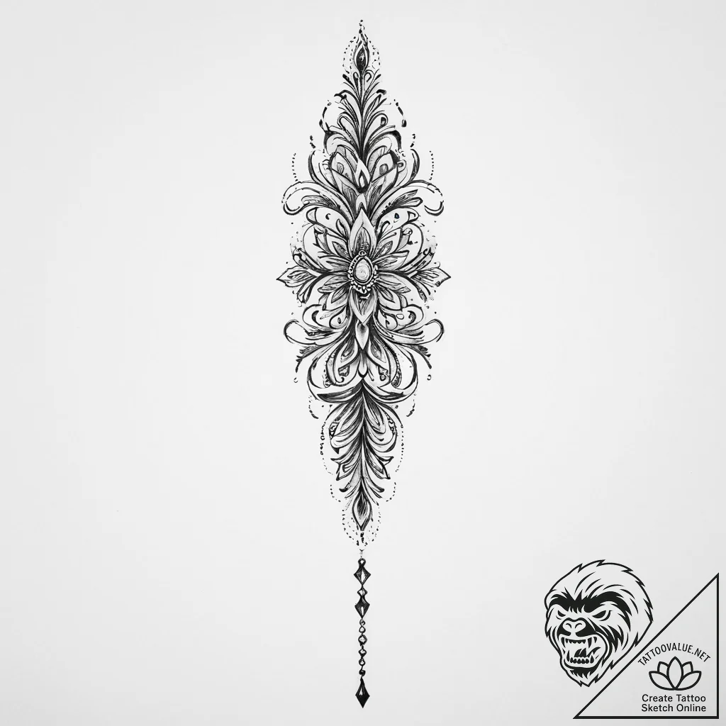 Tattoo sketch ornamental браслет на ноге, con... - tattoo sketch (№1757107626_0, 05.09.2025 21:27) — tattoovalue.net