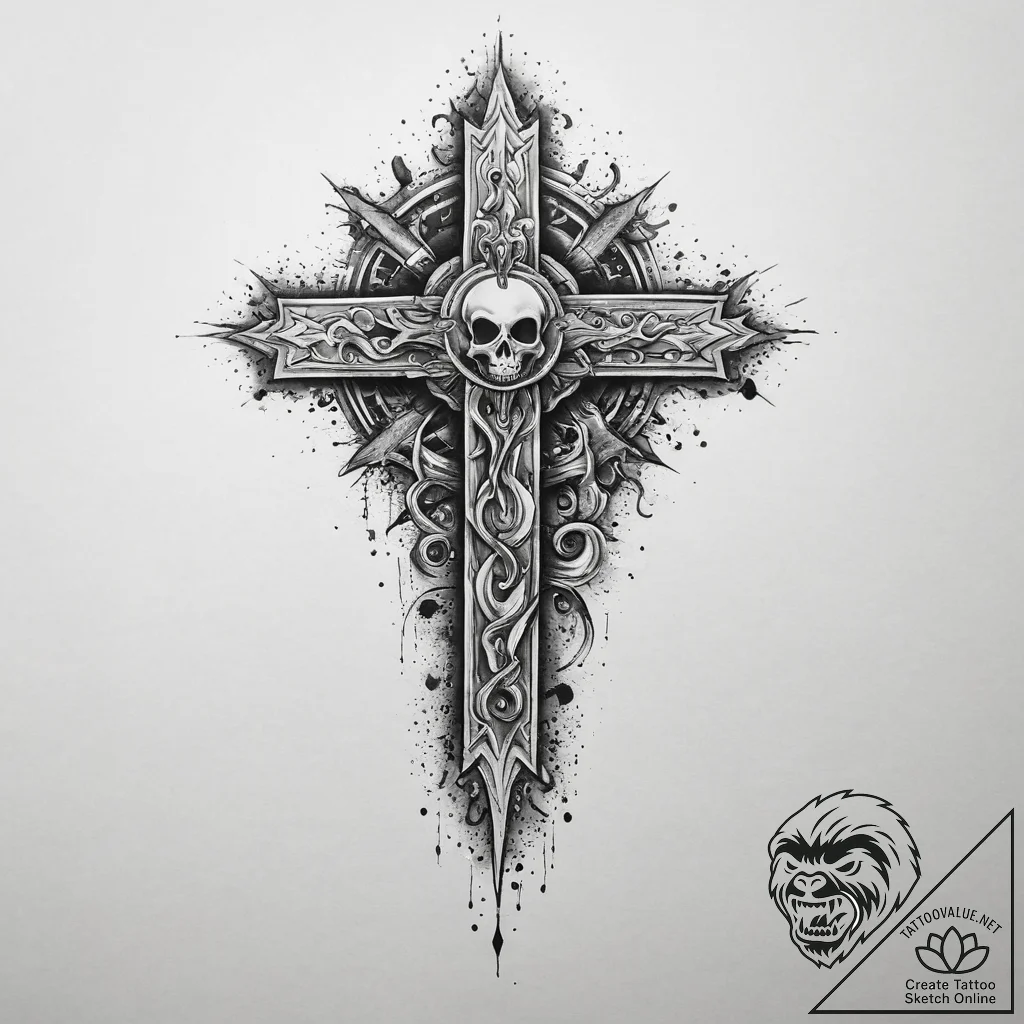 Tattoo sketch cosmic ghost, tattoo line art,... - tattoo sketch (№1757107828_0, 05.09.2025 21:30) — tattoovalue.net