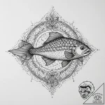 Tattoo sketch salmon, tattoo flash sheet desi… – tattoo sketch (№1757108225_0, 05.09.2025 21:37) — tattoovalue.net