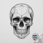 Tattoo sketch skull, tattoo line art, vibrant… – tattoo sketch (№1757110235_0, 05.09.2025 22:10) — tattoovalue.net