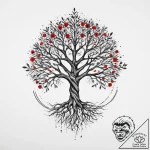 Tattoo sketch slavic tree of life, artistic t… – tattoo sketch (№1757111851_0, 05.09.2025 22:37) — tattoovalue.net