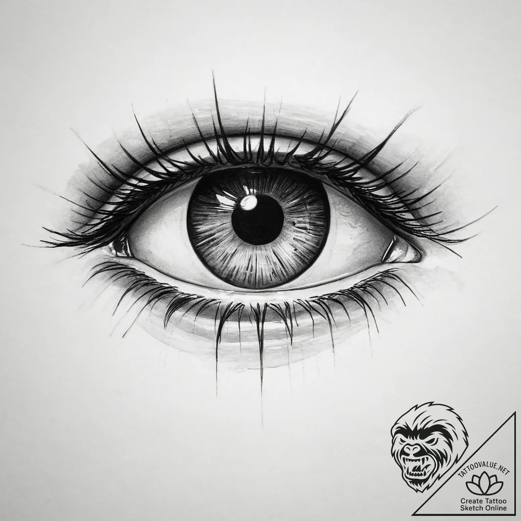 Tattoo sketch cyclops - tattoo sketch (№1757112456_0, 05.09.2025 22:47) — tattoovalue.net