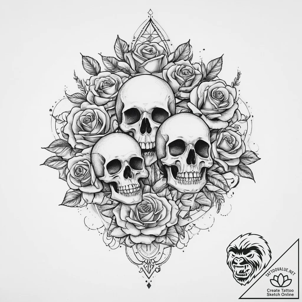 Tattoo sketch cosmic land, tattoo flash sheet... - tattoo sketch (№1757113261_0, 05.09.2025 23:01) — tattoovalue.net