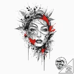 Tattoo sketch a political statement, ink illu… – tattoo sketch (№1757113657_0, 05.09.2025 23:07) — tattoovalue.net