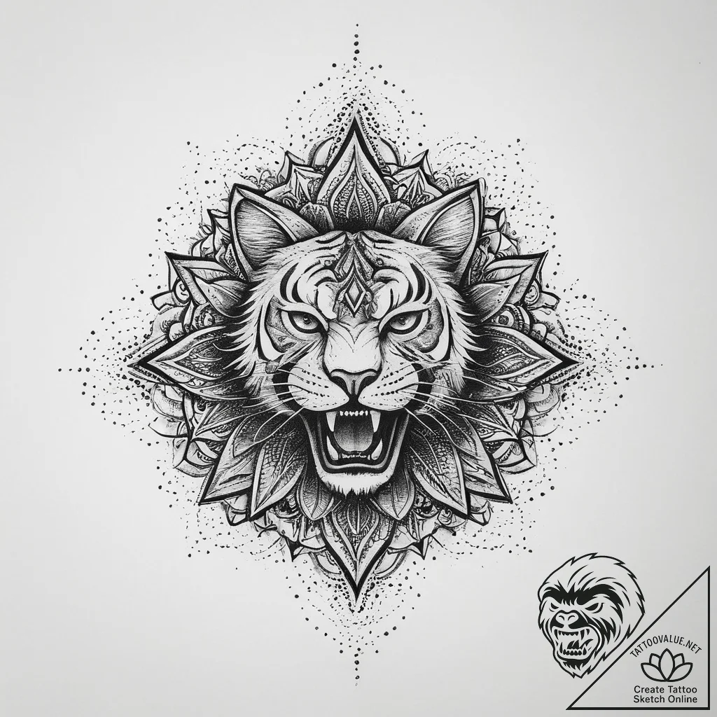 Tattoo sketch dark, concept art for tattoo, o... - tattoo sketch (№1757114263_0, 05.09.2025 23:17) — tattoovalue.net