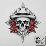 Tattoo sketch vito genovese with a hat, tatto… – tattoo sketch (№1757116493_0, 05.09.2025 23:54) — tattoovalue.net