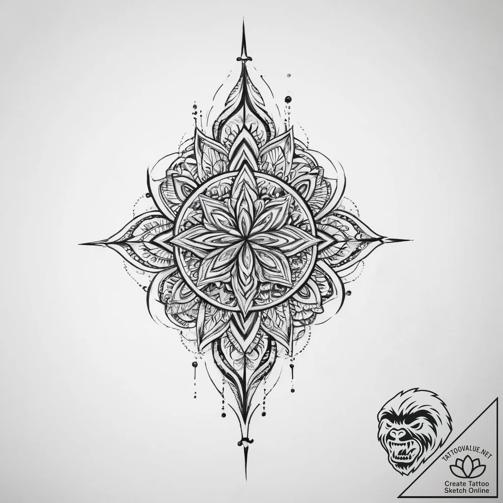Tattoo sketch sharp - tattoo sketch (№1757116889_0, 06.09.2025 00:01) — tattoovalue.net