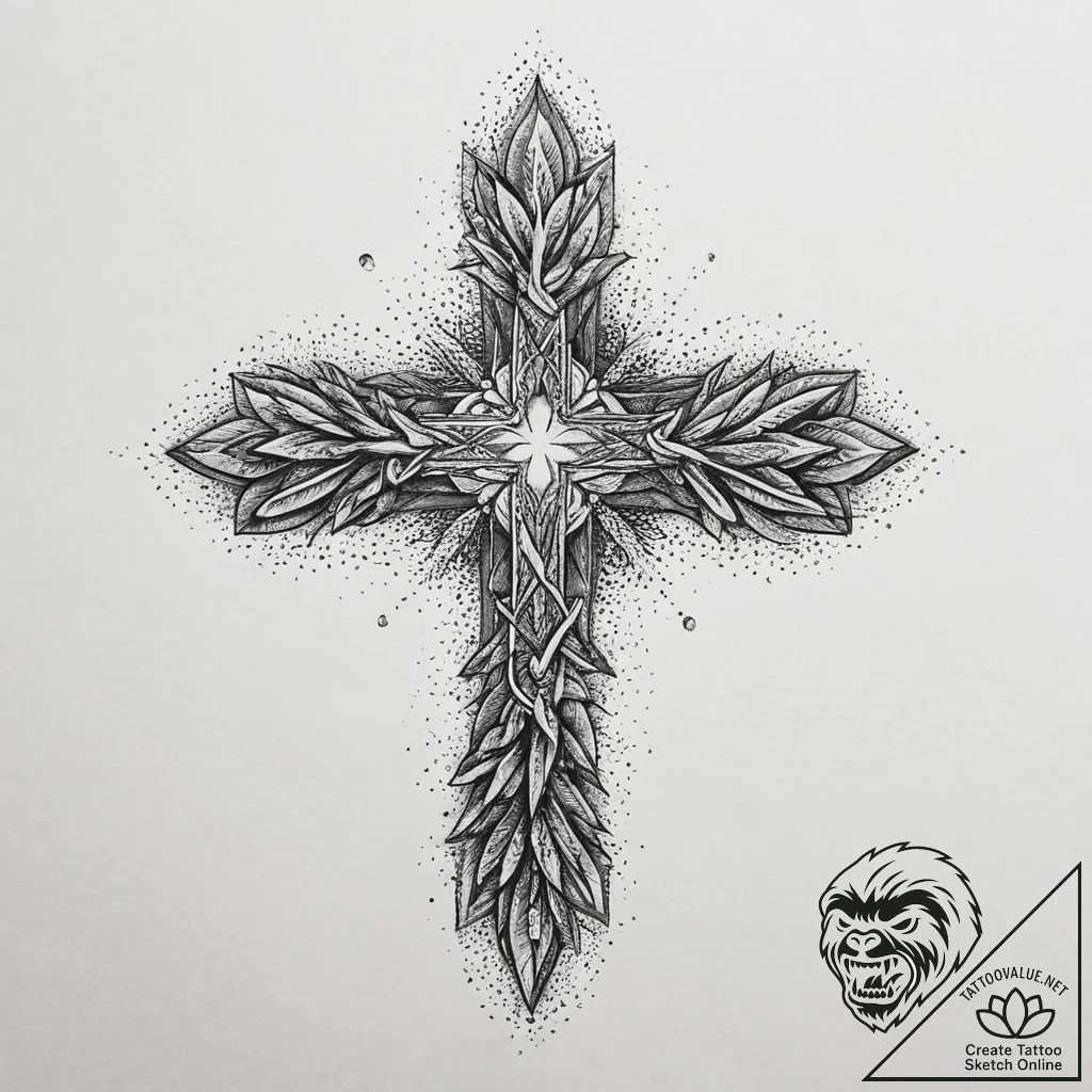 Tattoo sketch stone, tattoo line art, dotwork... - tattoo sketch (№1757117489_0, 06.09.2025 00:11) — tattoovalue.net