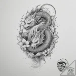 Tattoo sketch cosmic creation, concept art fo… – tattoo sketch (№1757118486_0, 06.09.2025 00:28) — tattoovalue.net
