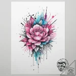 Tattoo sketch pink, tattoo flash sheet design… – tattoo sketch (№1757119893_0, 06.09.2025 00:51) — tattoovalue.net