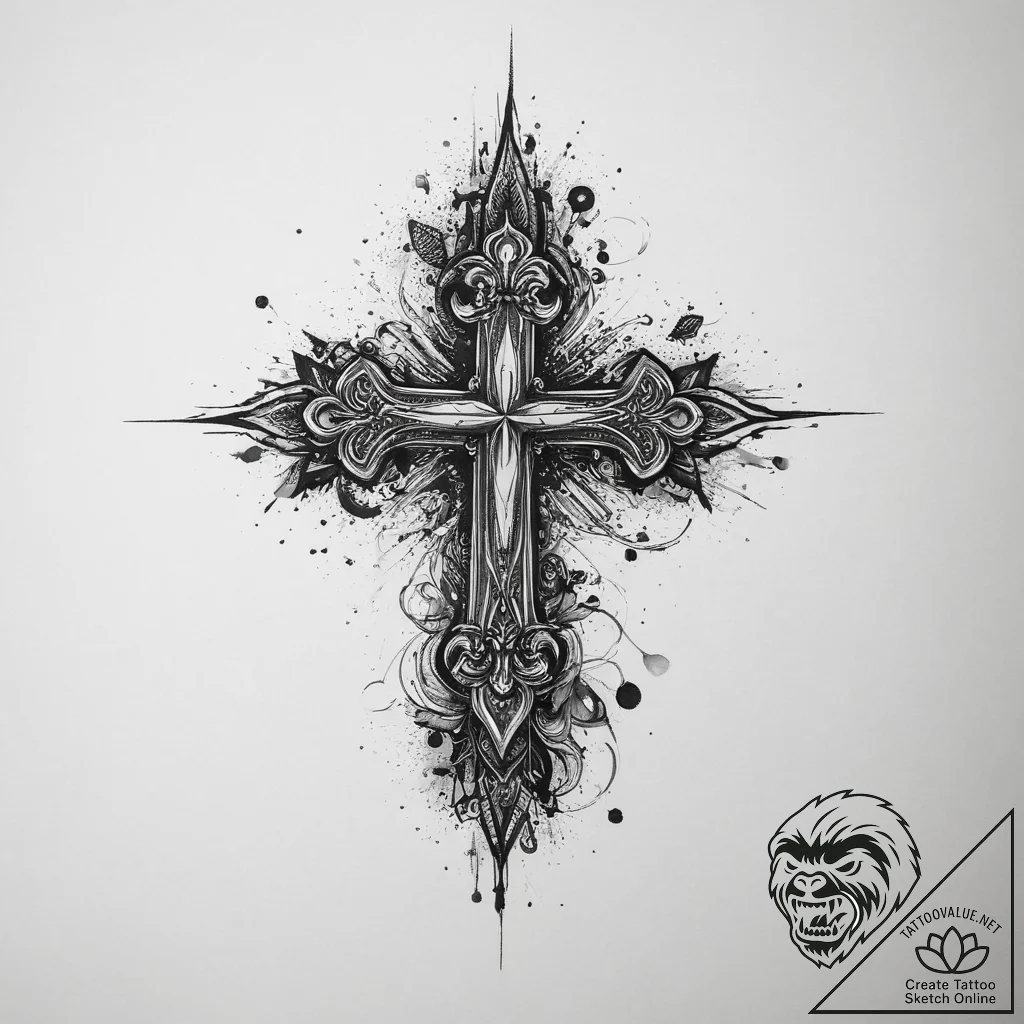 Tattoo sketch genuine, ink illustration for t... - tattoo sketch (№1757120289_0, 06.09.2025 00:58) — tattoovalue.net
