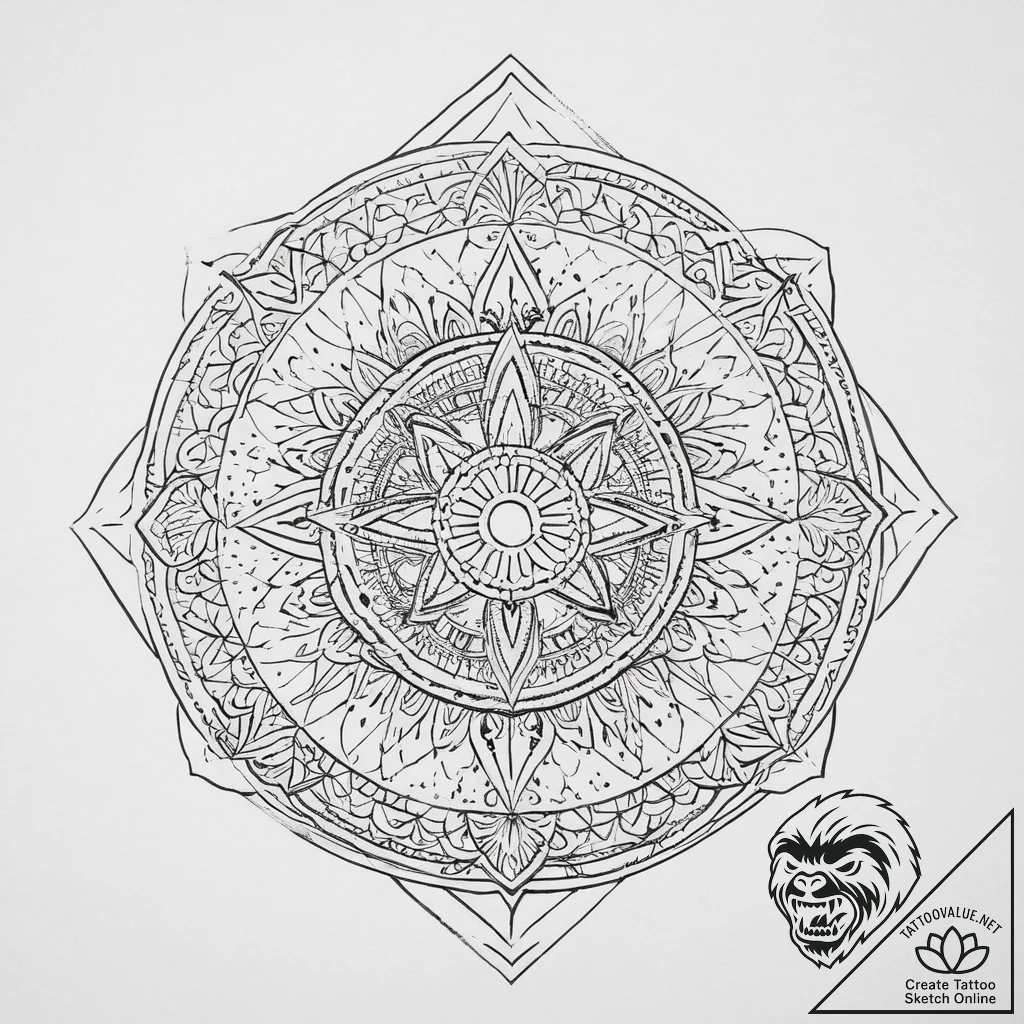 Tattoo sketch cosmic lore, tattoo line art, g... - tattoo sketch (№1757120490_0, 06.09.2025 01:01) — tattoovalue.net