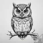 Tattoo sketch saw-whet owl, tattoo flash shee… – tattoo sketch (№1757122506_0, 06.09.2025 01:35) — tattoovalue.net