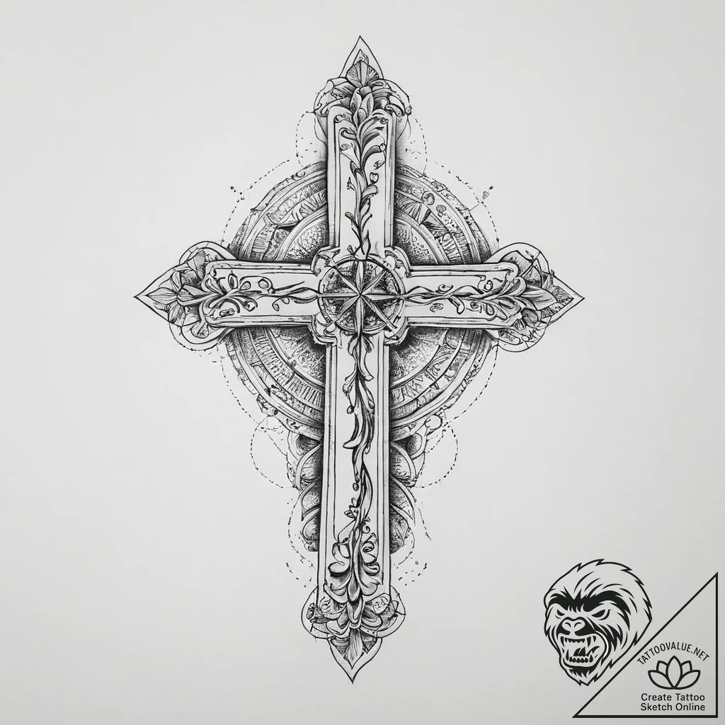 Tattoo sketch mystical entity, tattoo sketch... - tattoo sketch (№1757123715_0, 06.09.2025 01:55) — tattoovalue.net