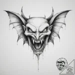 Tattoo sketch vampire fang – tattoo sketch (№1757124320_0, 06.09.2025 02:05) — tattoovalue.net