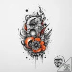 Tattoo sketch orange, tattoo flash sheet desi… – tattoo sketch (№1757125113_0, 06.09.2025 02:18) — tattoovalue.net