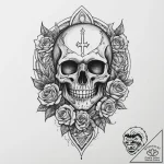 Tattoo sketch soldier with a letter, concept… – tattoo sketch (№1757126112_0, 06.09.2025 02:35) — tattoovalue.net
