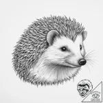 Tattoo sketch hedgehog, ink illustration for… – tattoo sketch (№1757128482_0, 06.09.2025 03:14) — tattoovalue.net