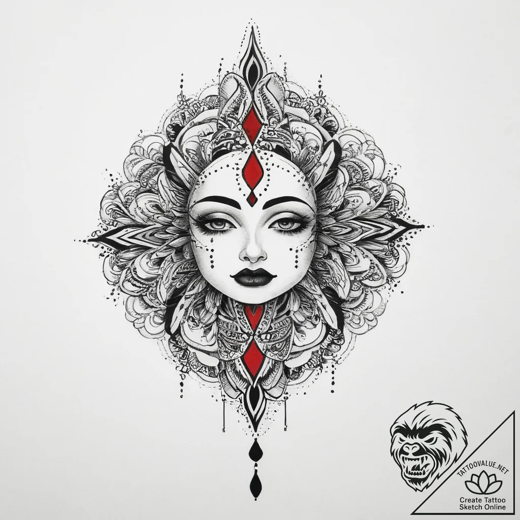 Tattoo sketch divine presence, tattoo sketch... - tattoo sketch (№1757130253_0, 06.09.2025 03:44) — tattoovalue.net