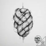 Tattoo sketch hands with a knot, artistic tat… – tattoo sketch (№1757134773_0, 06.09.2025 04:59) — tattoovalue.net