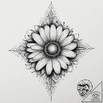 Tattoo sketch узор в виде ромашки, tattoo lin… – tattoo sketch (№1757135948_0, 06.09.2025 05:19) — tattoovalue.net