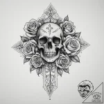 Tattoo sketch cosmic land, artistic tattoo sk… – tattoo sketch (№1757138888_0, 06.09.2025 06:08) — tattoovalue.net