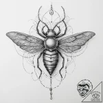 Tattoo sketch scale insect, tattoo flash shee… – tattoo sketch (№1757142033_0, 06.09.2025 07:00) — tattoovalue.net