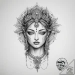 Tattoo sketch divine presence – tattoo sketch (№1757142816_0, 06.09.2025 07:13) — tattoovalue.net